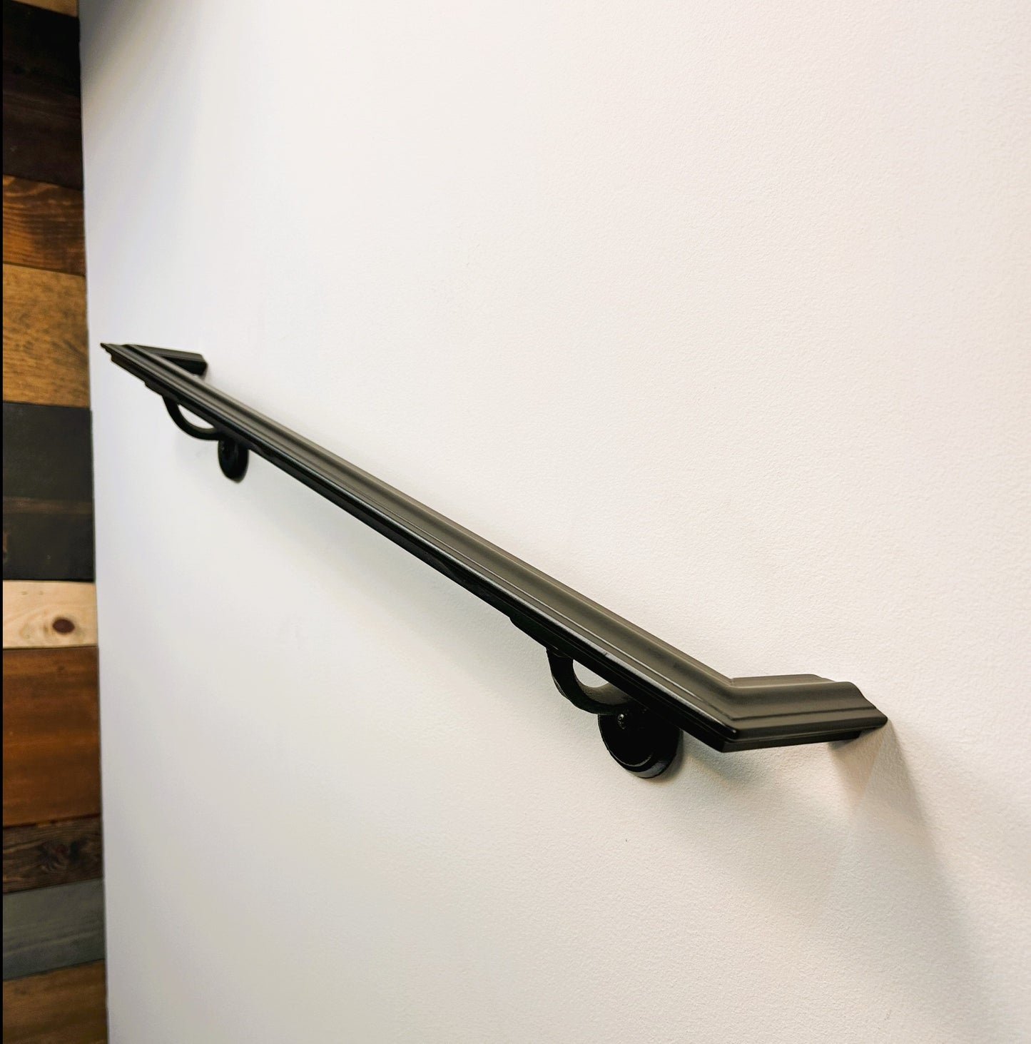 Metal Handrail 1-3/4" Molded Cap Powder Coated, ADA Compliant Return End