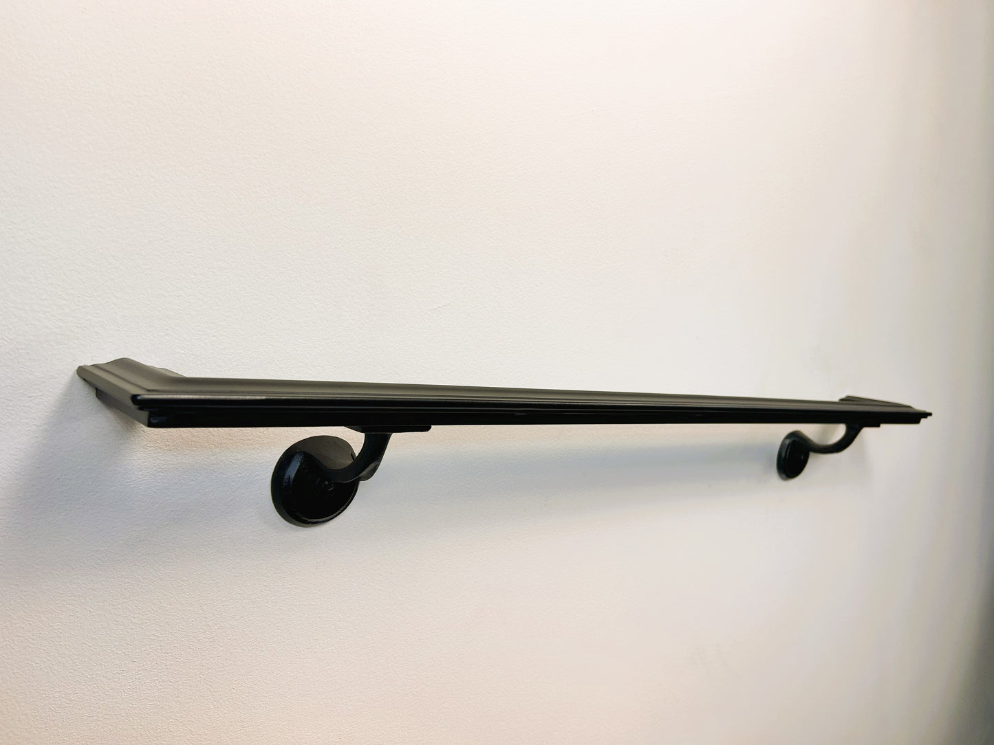 Metal Handrail 1-3/4" Molded Cap Powder Coated, ADA Compliant Return End